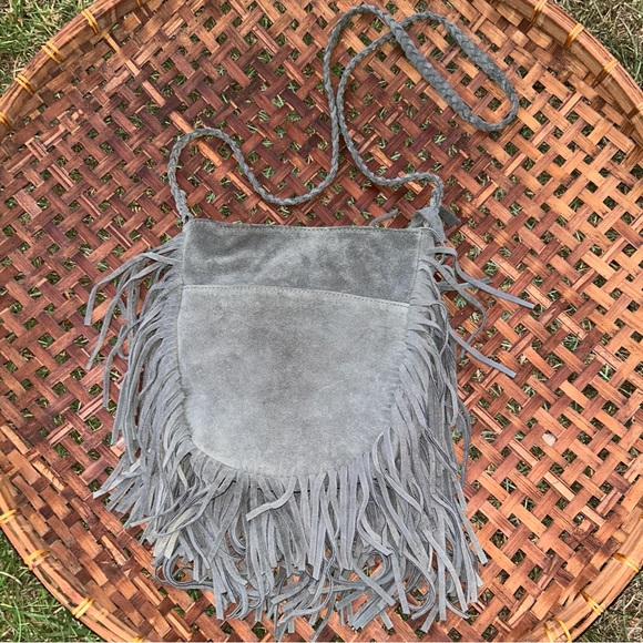 Ecote Suede Fringe Crossbody - Picture 8 of 9